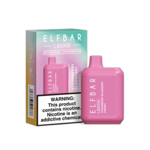 ELF BAR LB5000 Disposable Strawberry Blueberry Cherry 5000 zaciągnięć