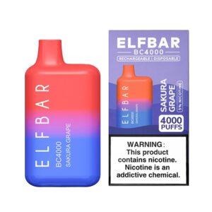 ELF BAR BC4000 Disposable 4000 zaciągnięć Sakura Grape 11,5 ml