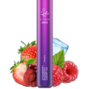 ELF BAR 600V2 Disposable 600 zaciągnięć Strawberry Raspberry Berry Ice 2ml